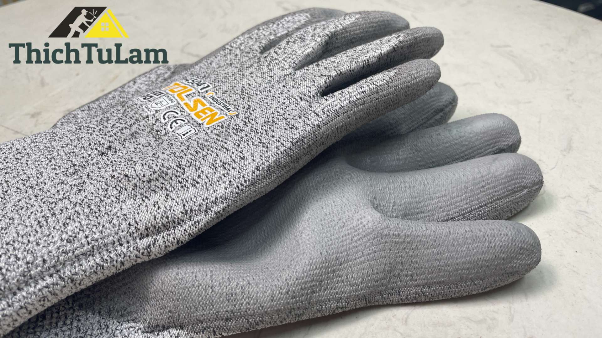 Găng tay vải chống cắt 10" Tolsen 45041