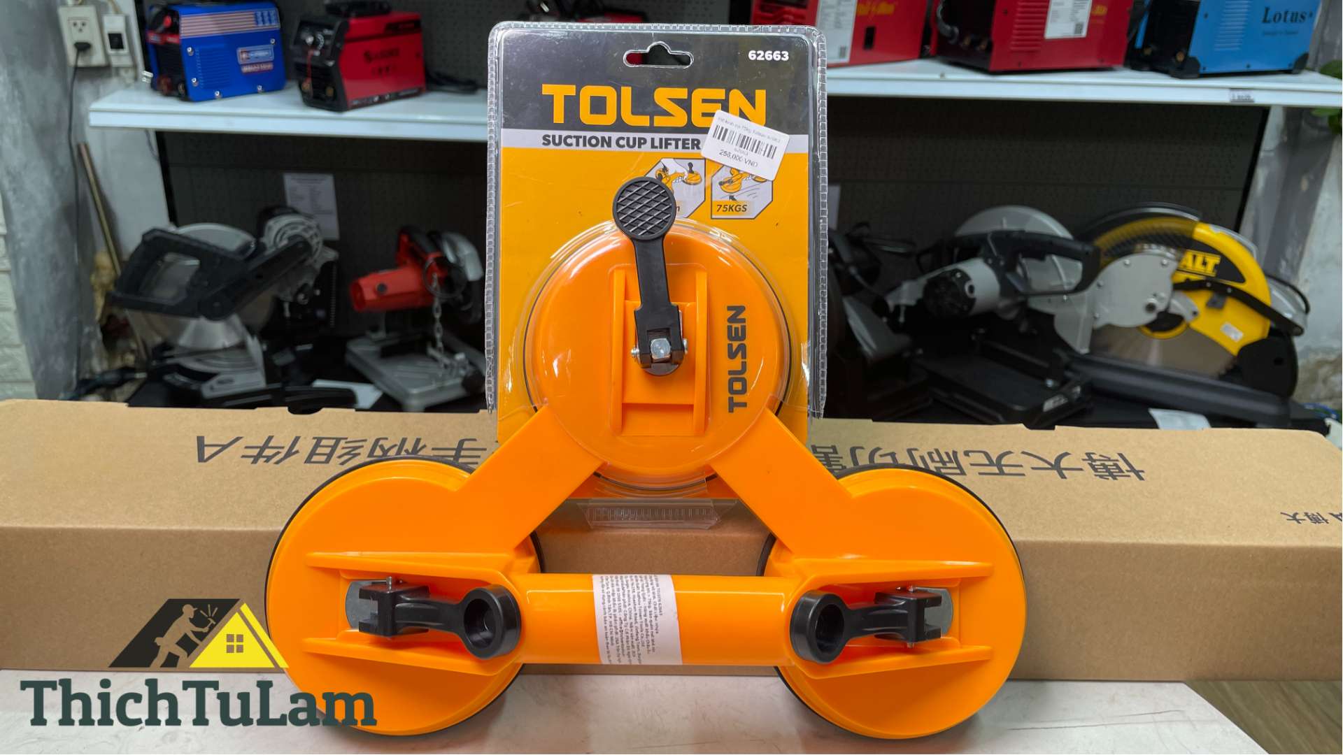 Hít kính ba 75kg Tolsen 62663