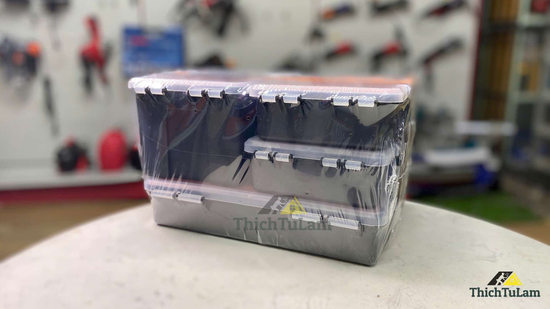 Hộp nhựa đựng đồ nghề 4 trong 1 (4 cái/bộ) Kendo 90237