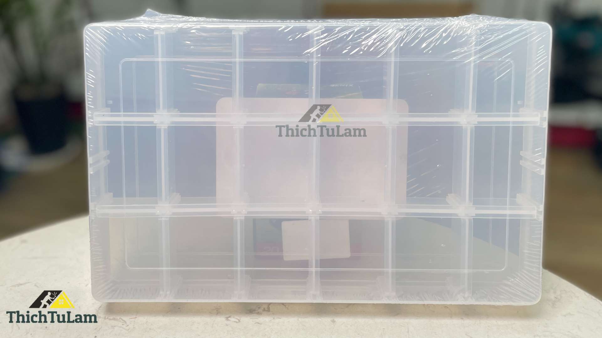 Hộp nhựa đựng vít 18 ngăn kích thước 31x20x4.5cm Kendo 90225