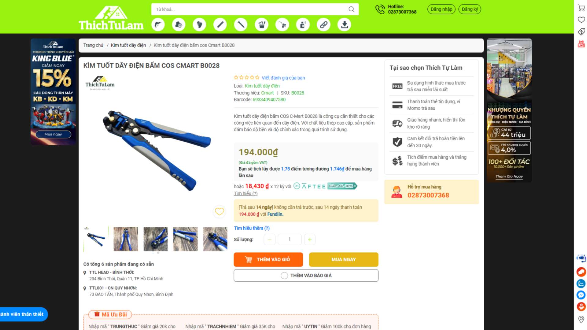 Hướng dẫn mua hàng và dịch vụ hỗ trợ của Thích Tự Làm