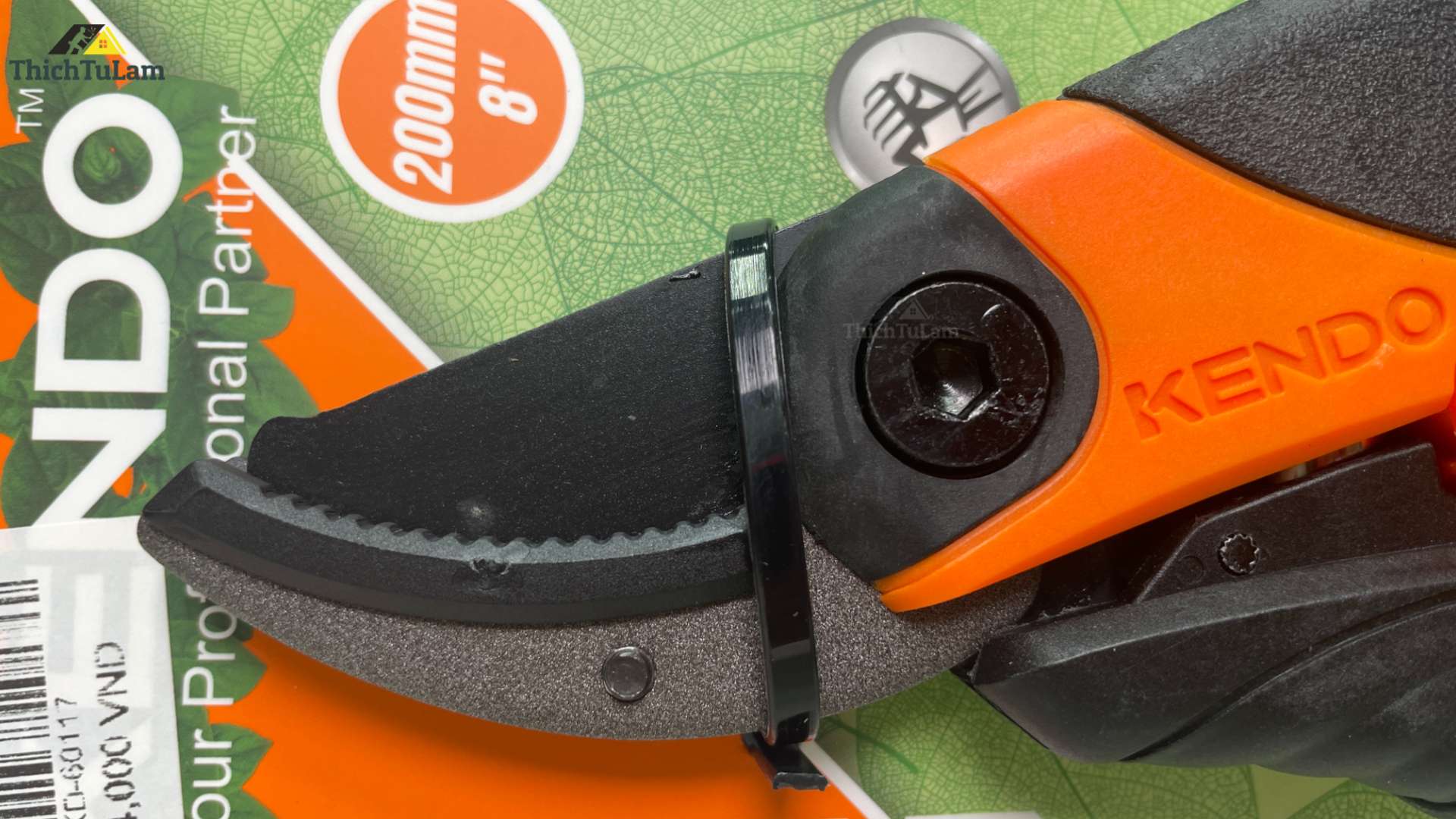 Kéo cắt cành hàm đe kích thước 8 inch 200mm Kendo 60117