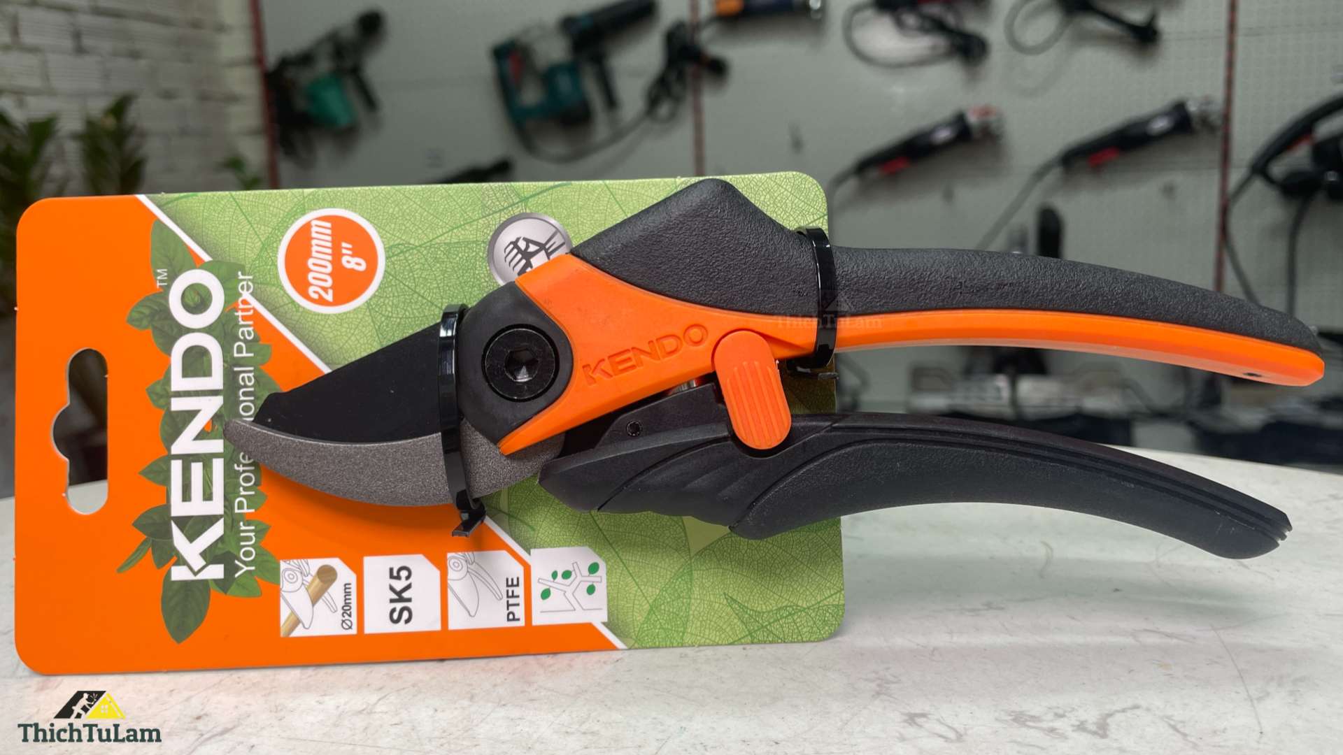 Kéo cắt cành lưỡi cong 8inch 200mm Kendo 60116