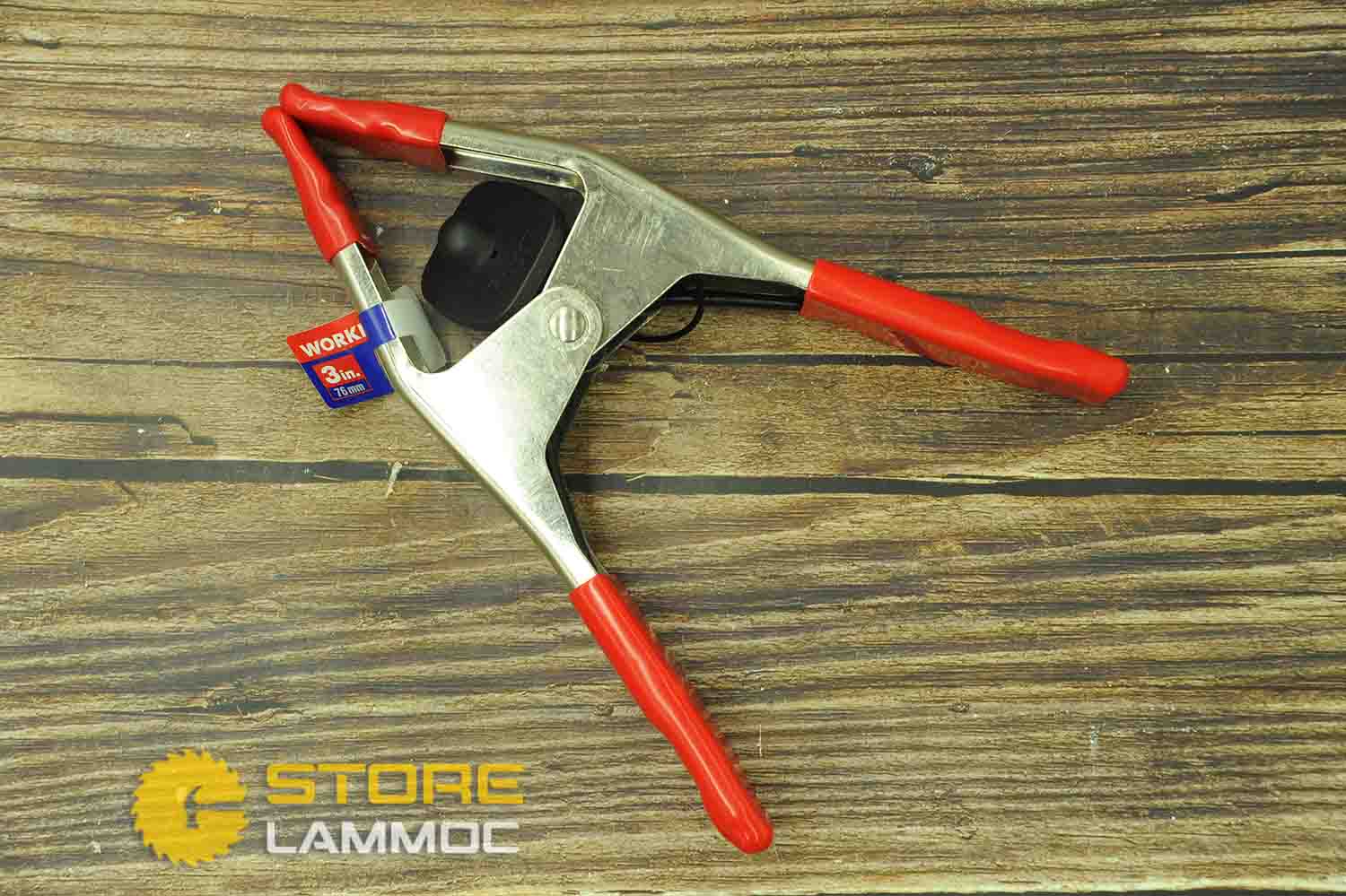 Kẹp chữ A 76mm cán phủ cao su Workpro W032008