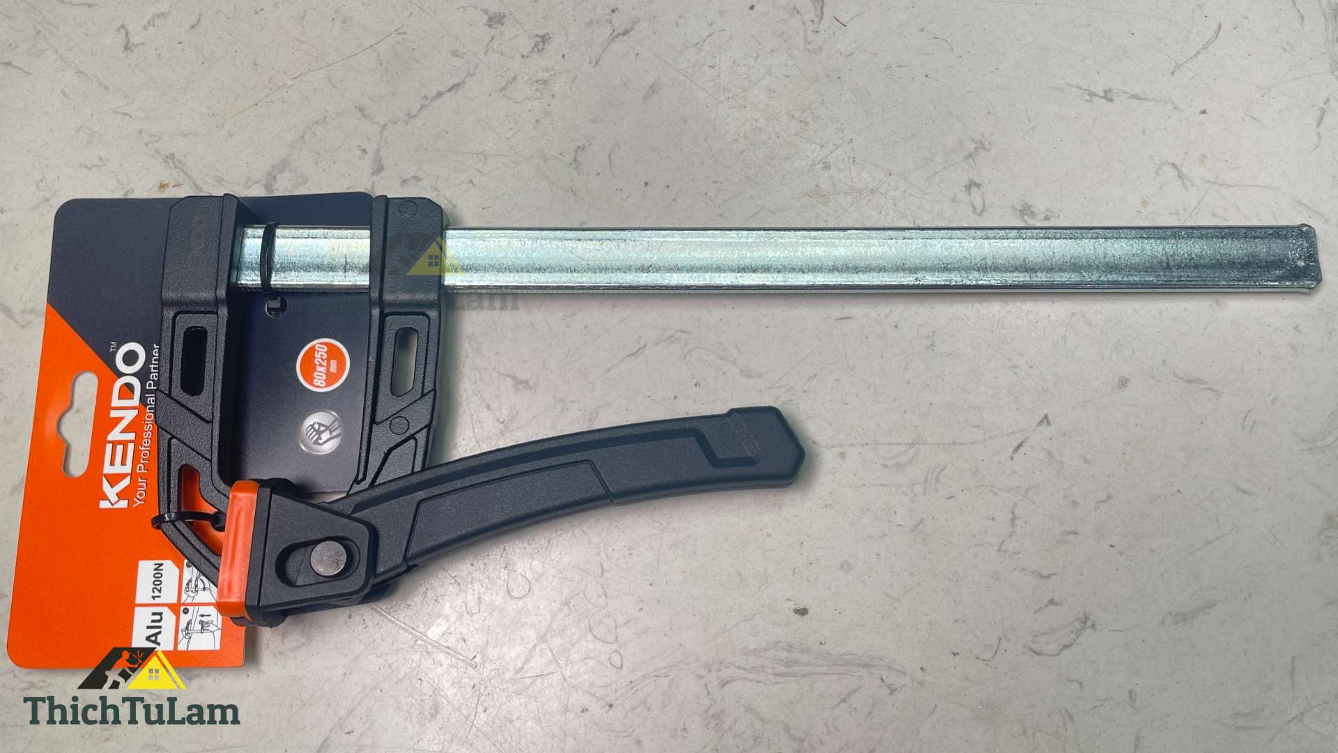 Kẹp chữ F khóa nhanh 80x250mm Kendo 40521