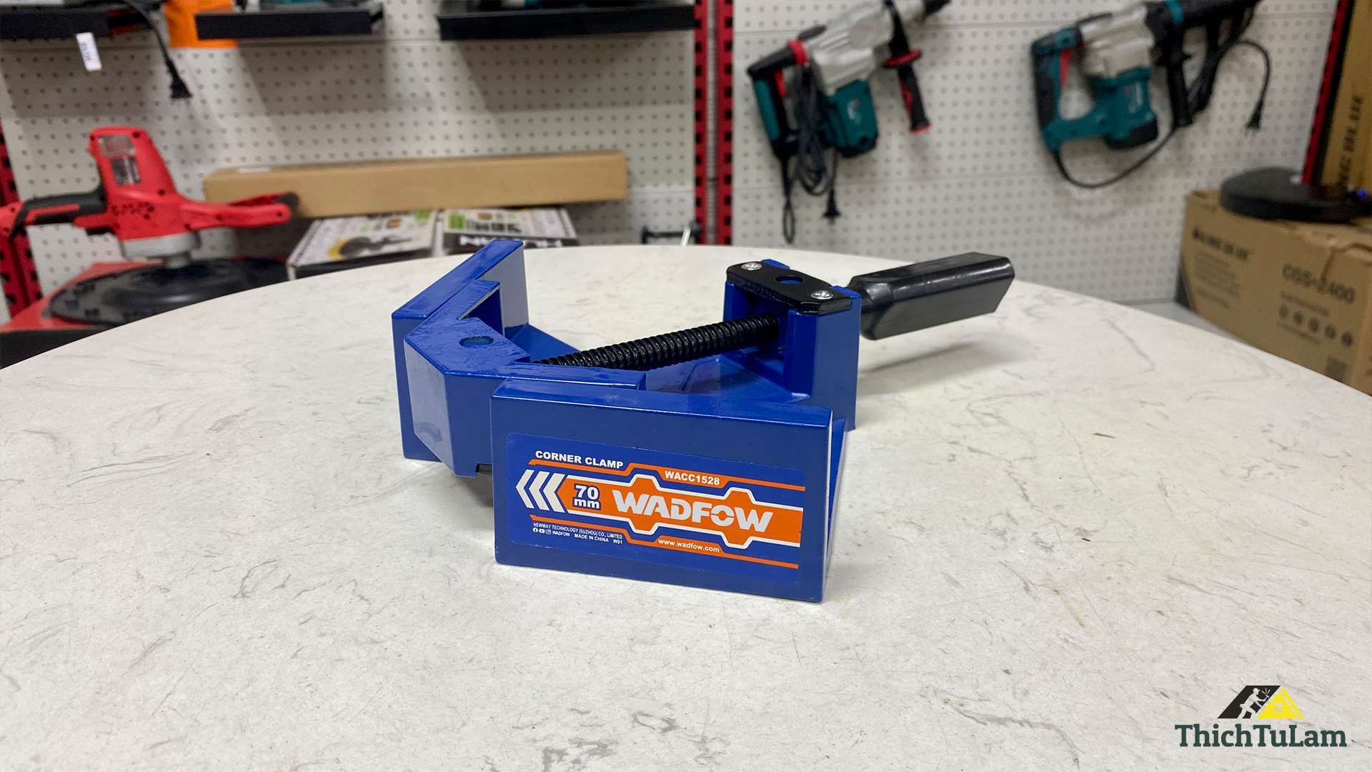 Kẹp góc vuông nhôm 1 tay cầm 70mm Wadfow WACC1528
