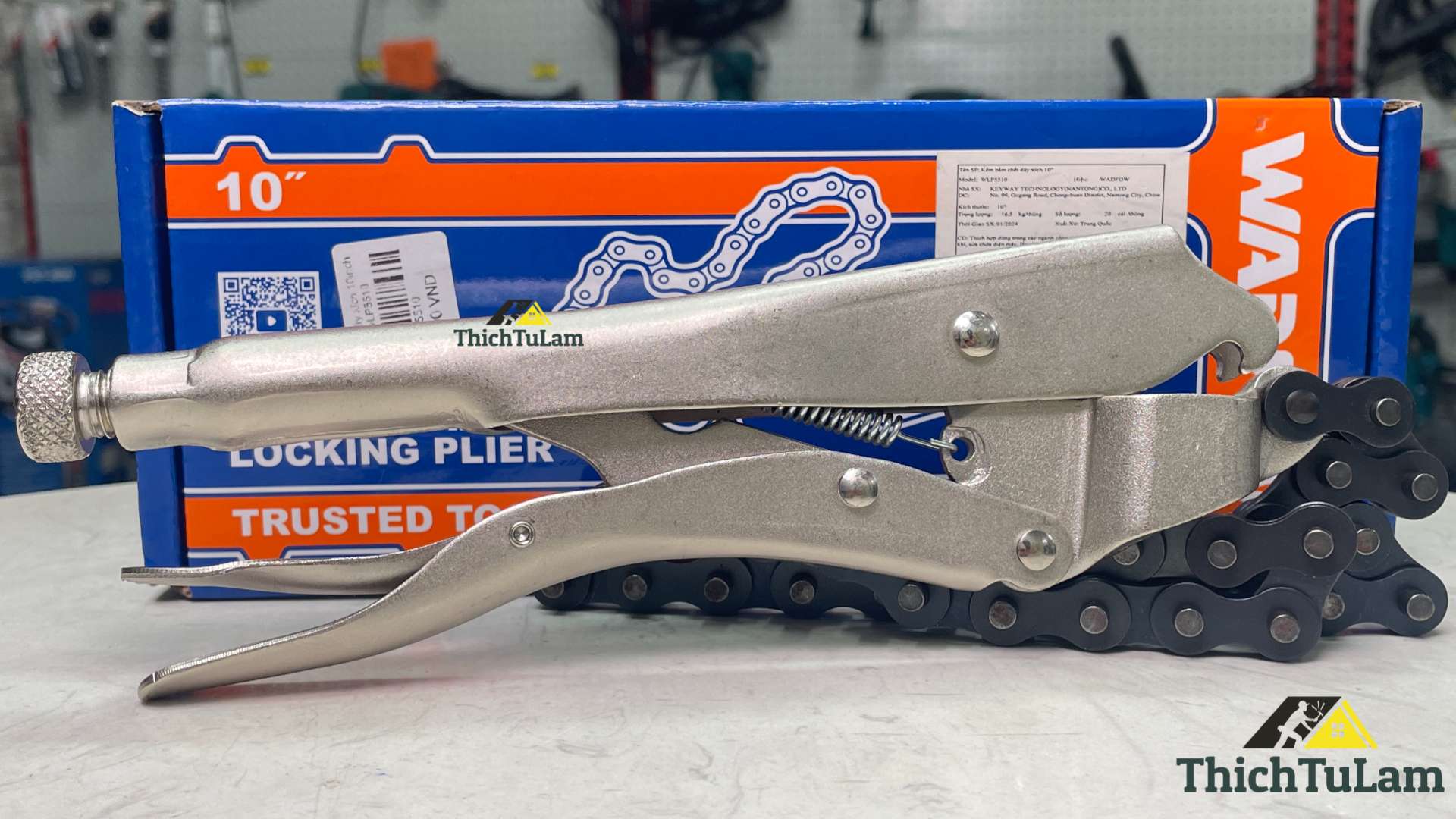 Kìm bấm chết dây xích 10inch Wadfow WLP5510