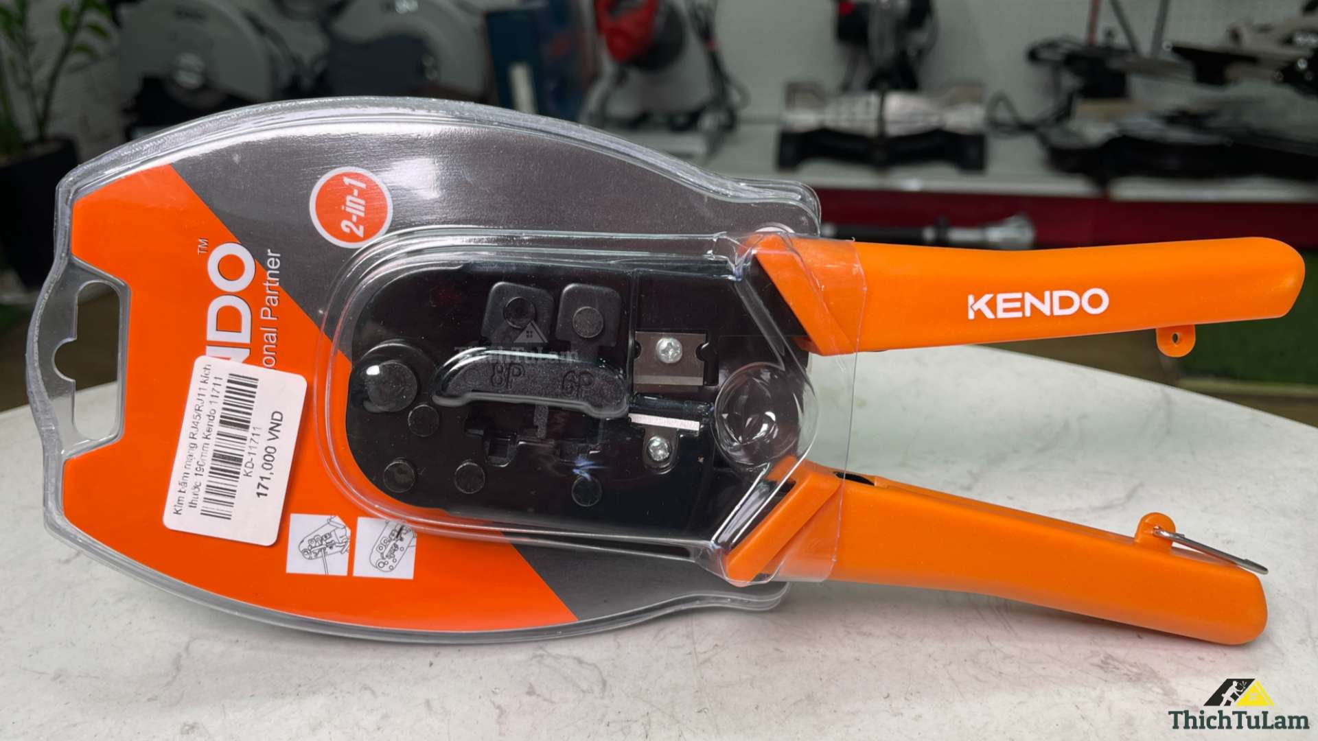 Kìm bấm mạng RJ45/RJ11 kích thước 190mm Kendo 11711