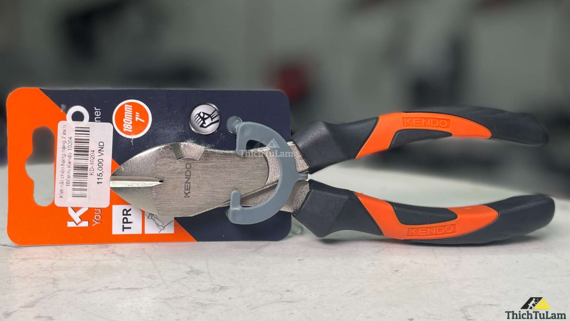 Kìm cắt chéo hạng nặng 7 inch 180mm Kendo 10204