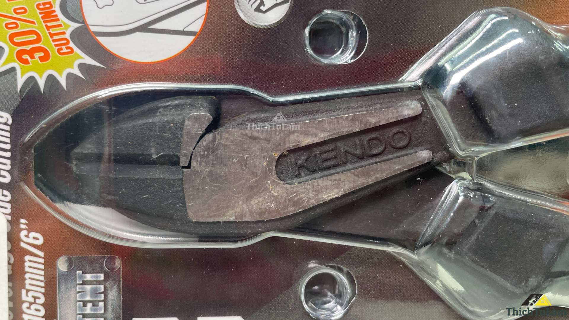 Kìm cắt hạng nặng đòn bẩy trợ lực cao bằng thép CR-V Kendo 10208