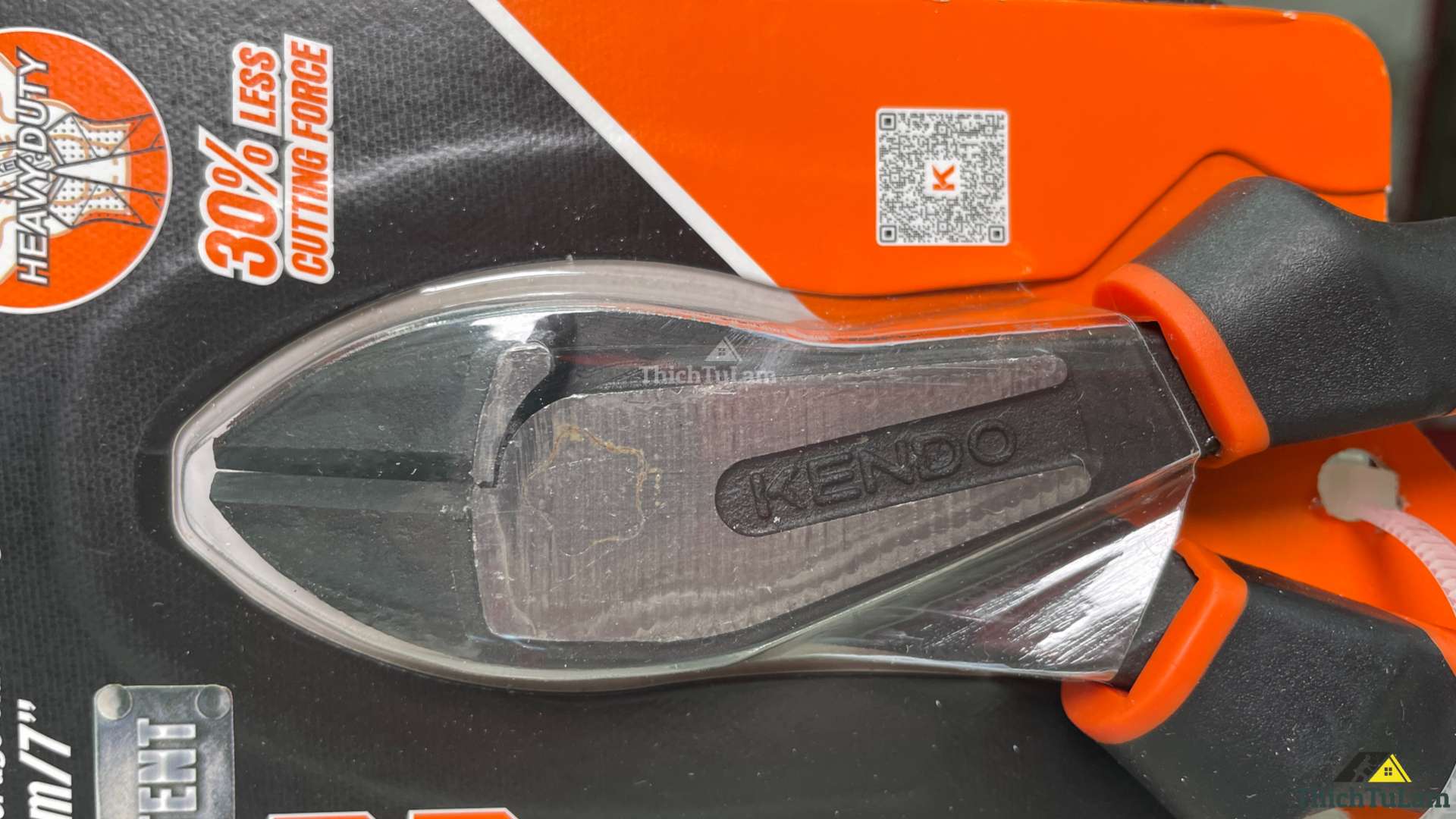 Kìm cắt hạng nặng đòn bẩy trợ lực cao bằng thép CR-V Kendo 10209