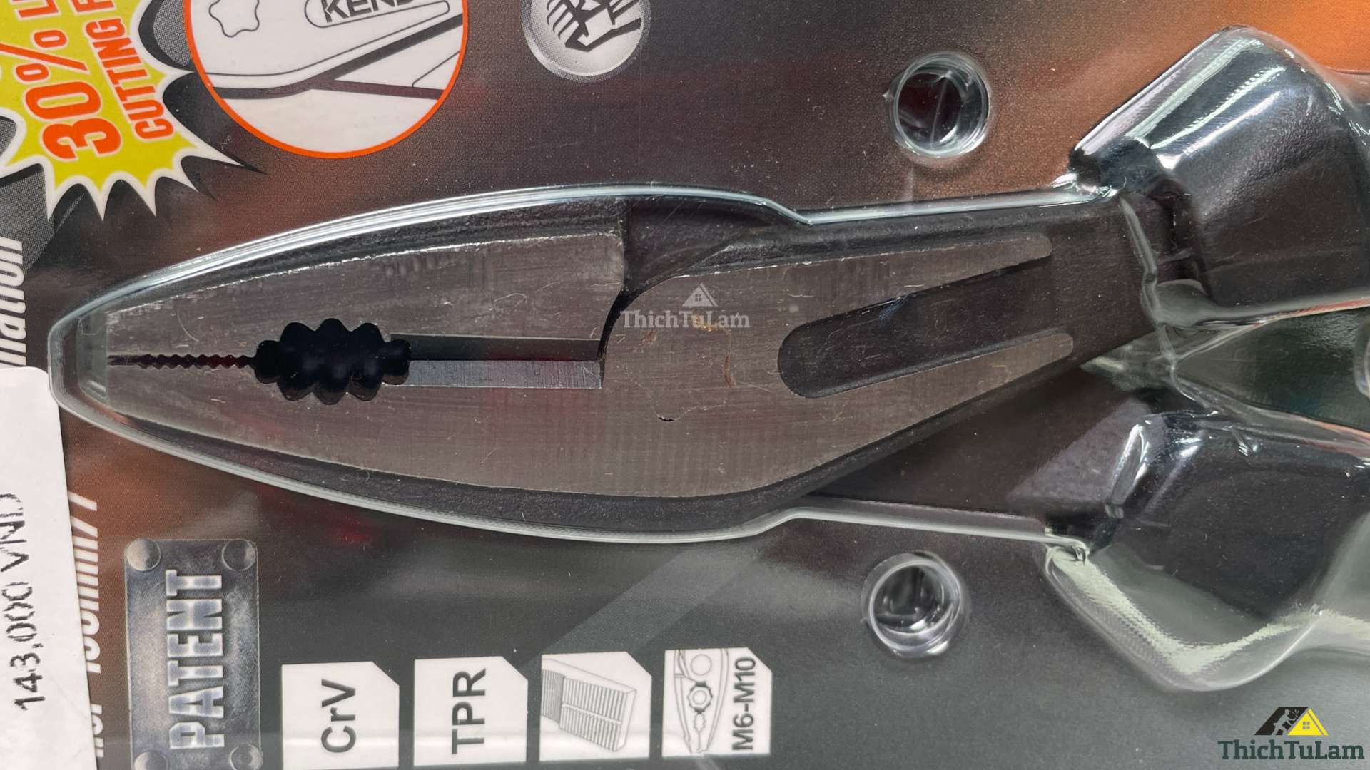 Kìm điện hạng nặng bằng thép CR-V Kendo 10112