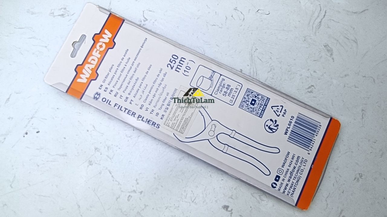 Kìm mở lọc dầu 250mm Wadfow WPL6610