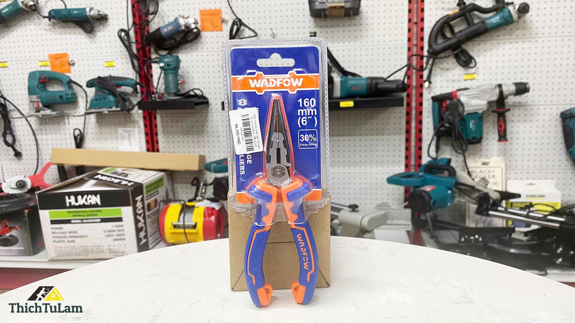 Kìm mũi nhọn cao cấp 160mm 6inch Wadfow WPL2716