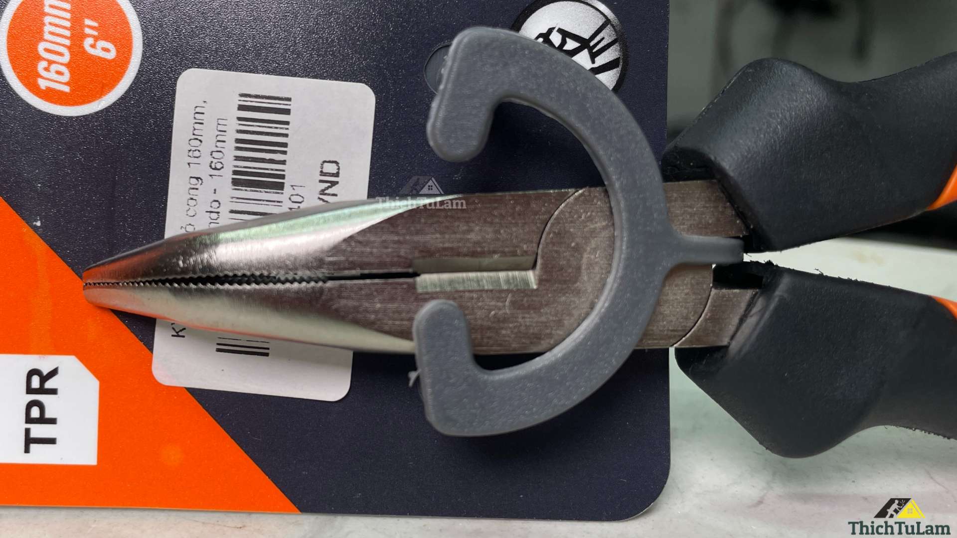 Kìm nhọn mỏ cong 160mm Kendo 10401