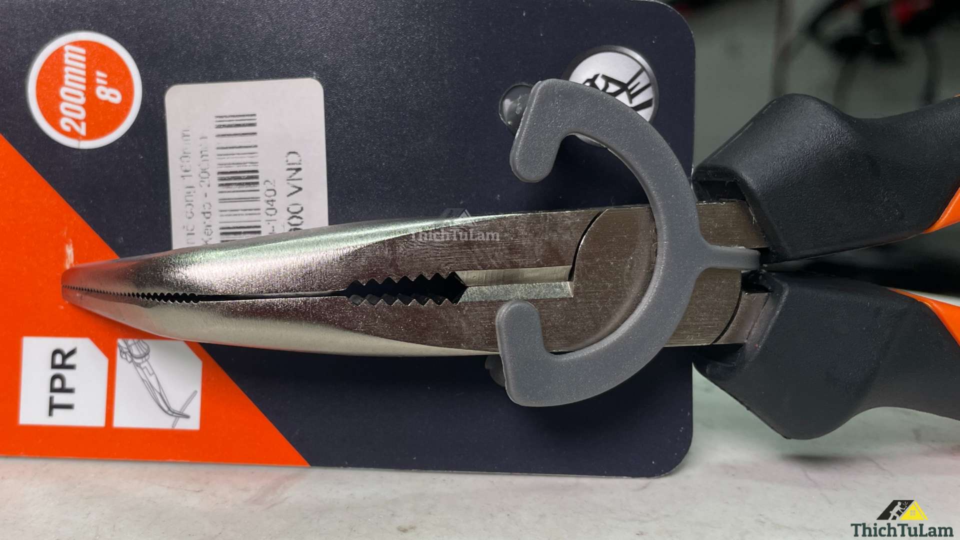 Kìm nhọn mỏ cong 200mm Kendo 10402