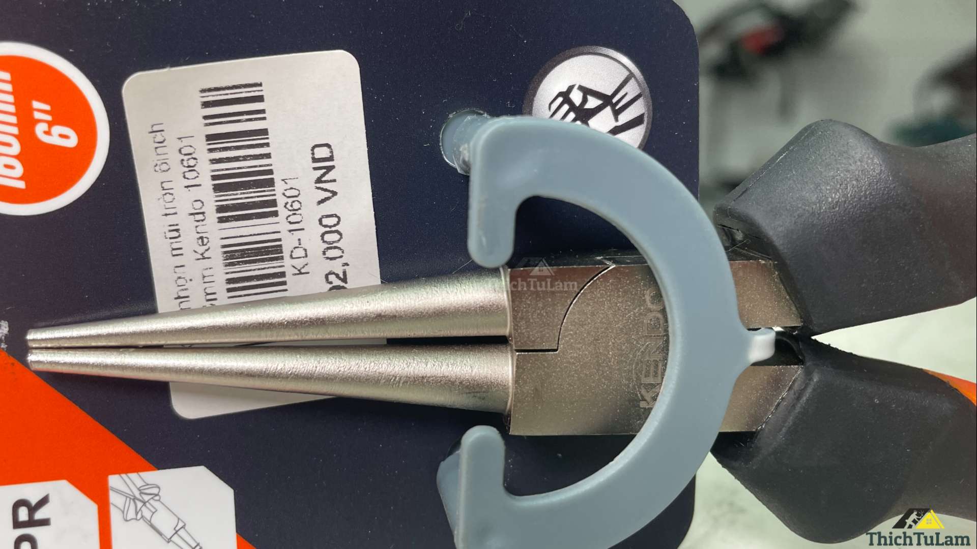 Kìm nhọn mũi tròn 6inch 160mm Kendo 10601