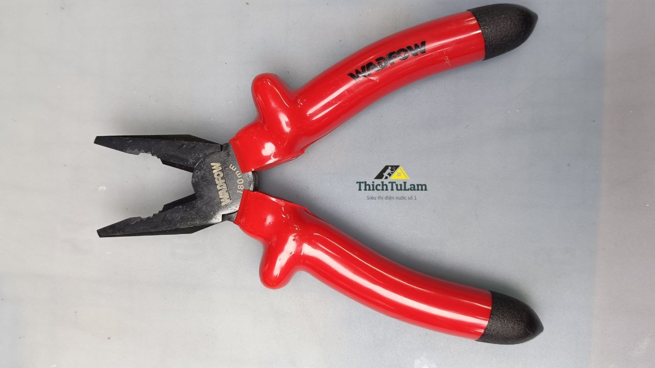 Kìm răng cách điện 180mm 7inch Wadfow WPL1637