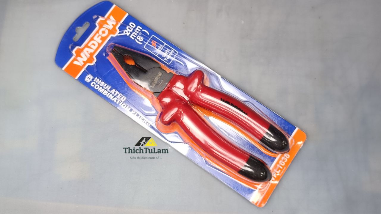 Kìm răng cách điện 200mm 8inch Wadfow WPL1638
