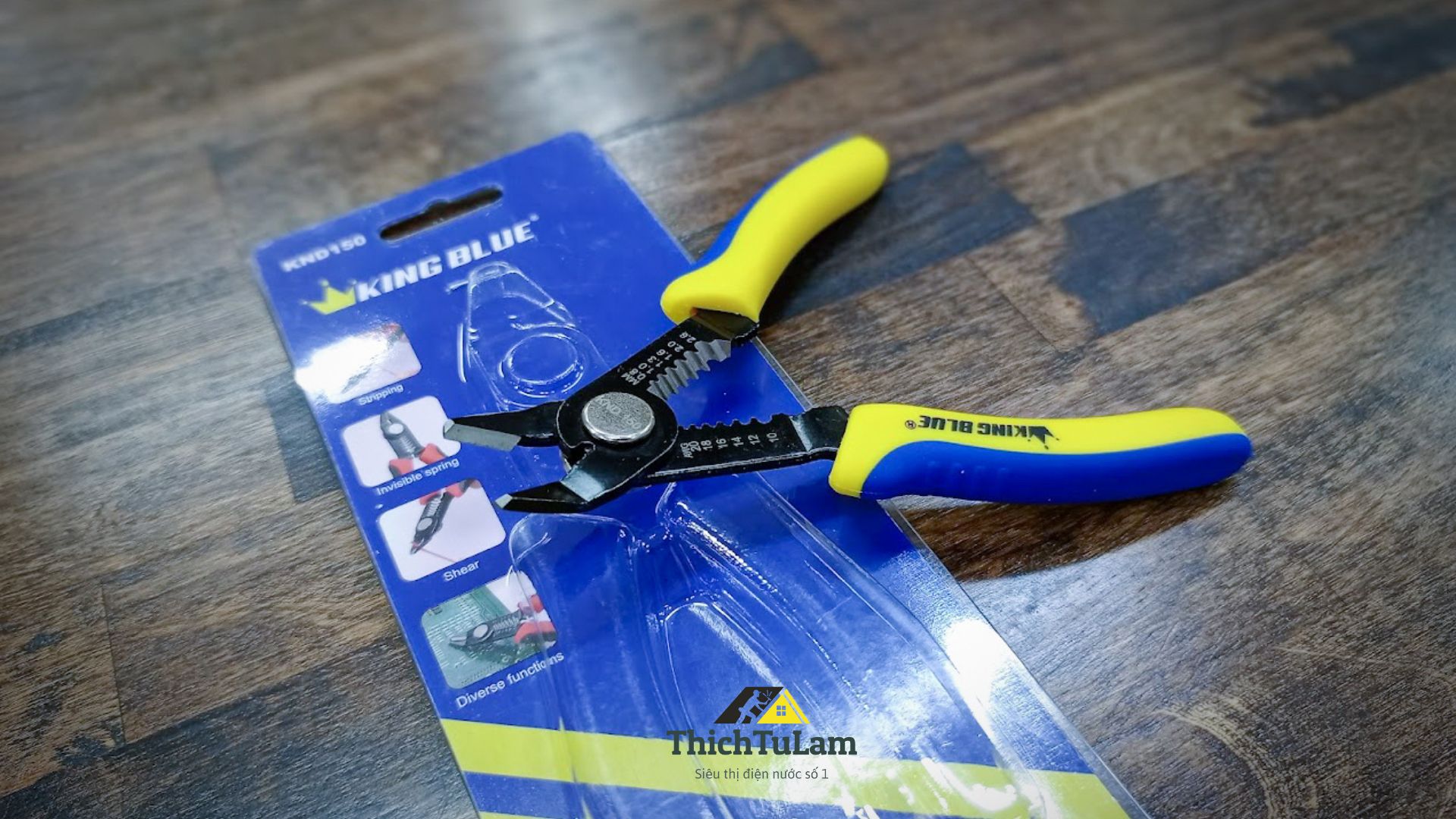 Kìm tuốt dây điện đa năng Kingblue KND150