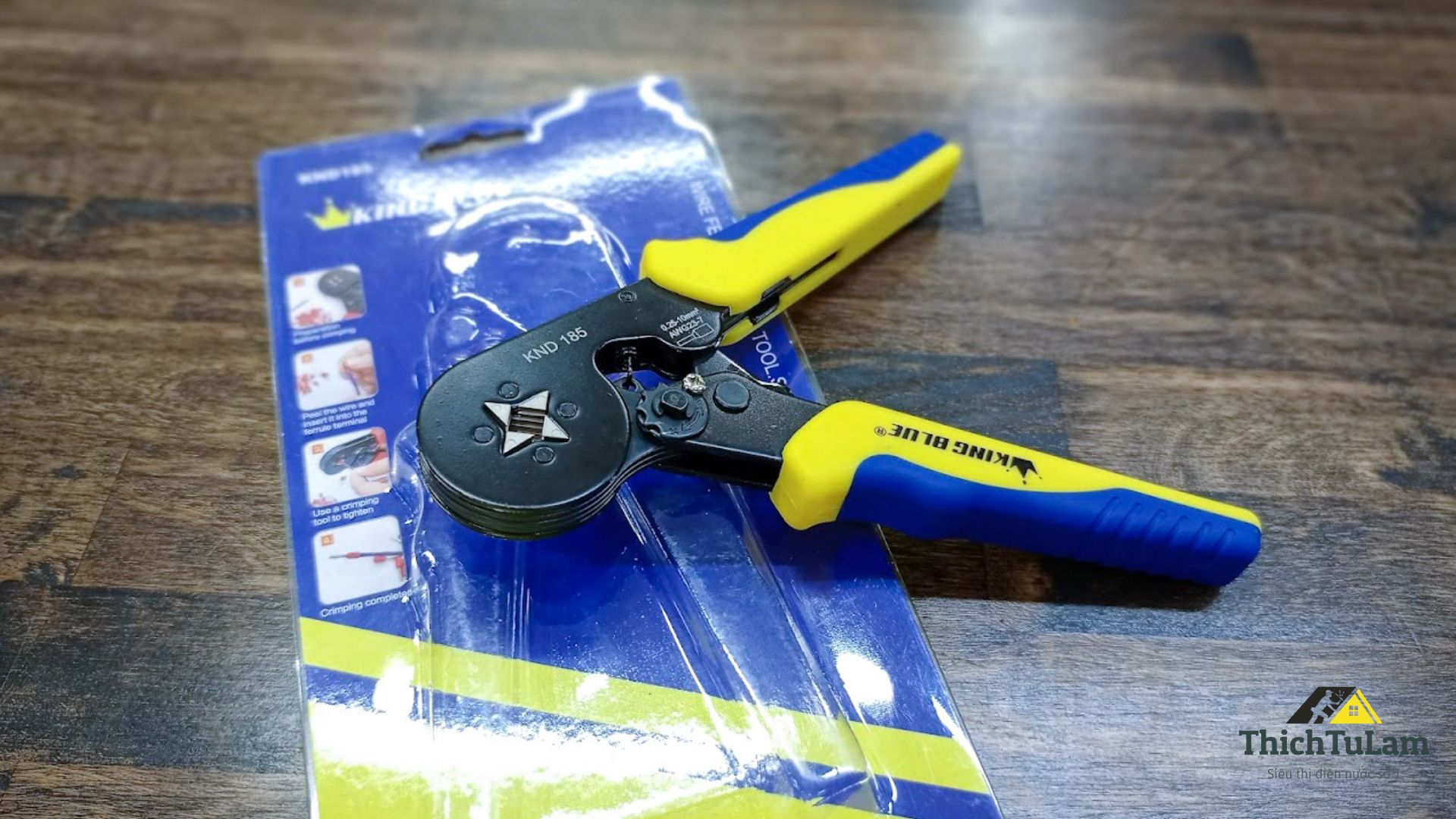 Kìm bấm cos vuông (tròn) 0.25mm-10mm Kingblue KND185