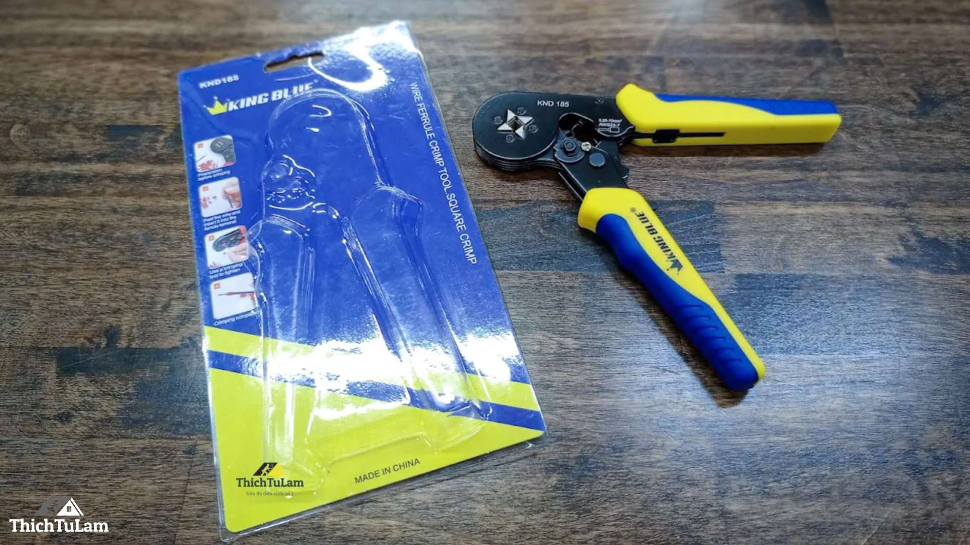 Kìm bấm cos vuông (tròn) 0.25mm-10mm Kingblue KND185