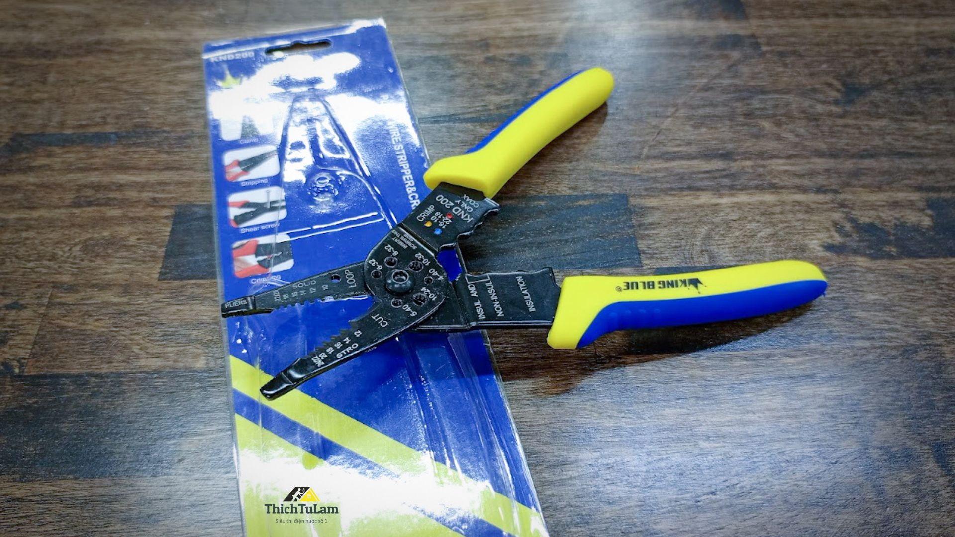 Kìm tuốt dây điện đa năng Kingblue KND200