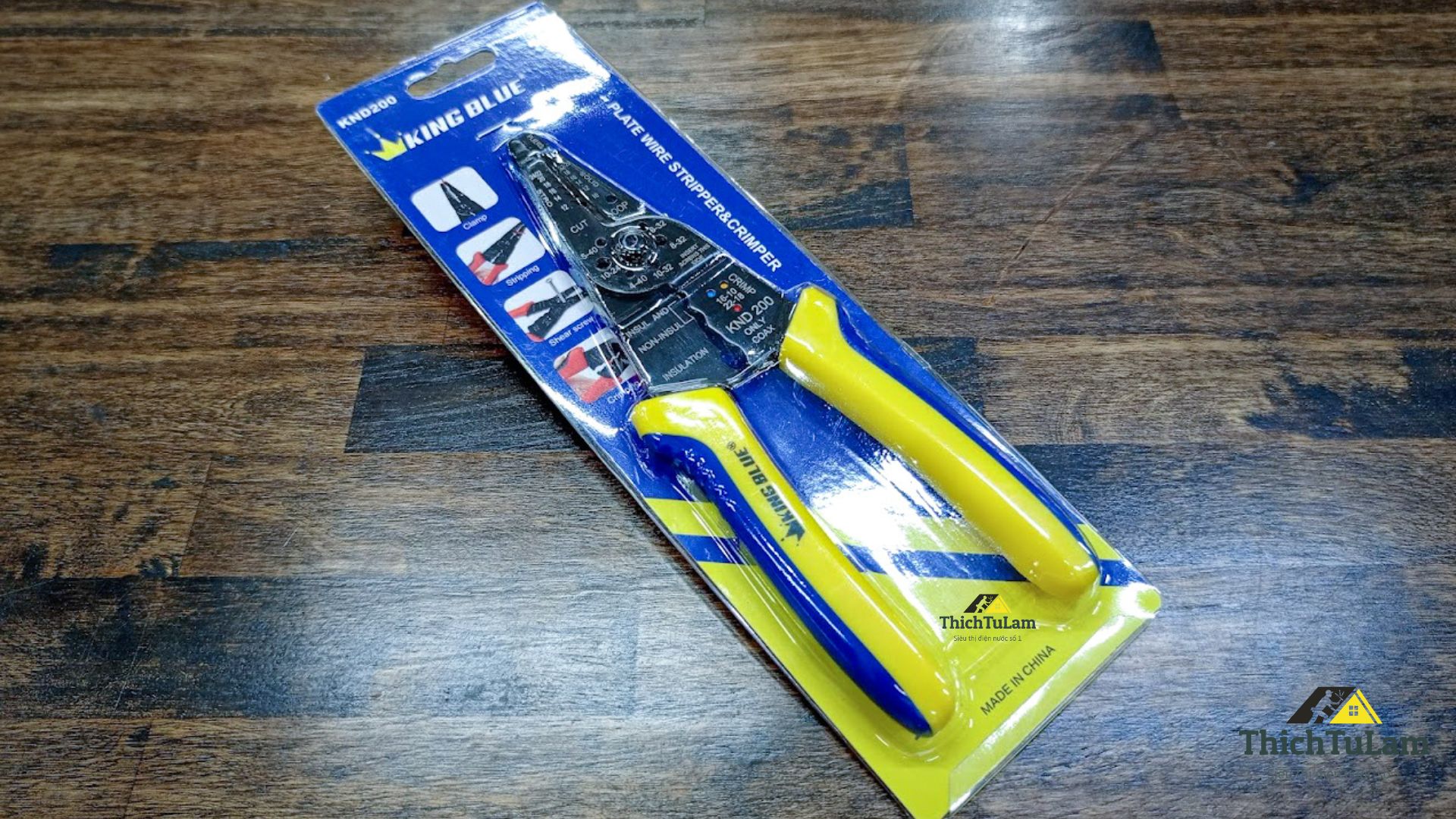 Kìm tuốt dây điện đa năng Kingblue KND200