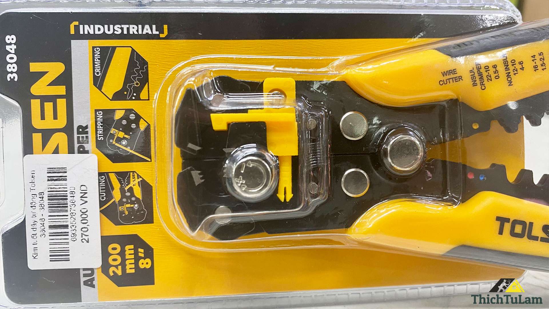 Kìm tuốt dây tự động Tolsen 38048