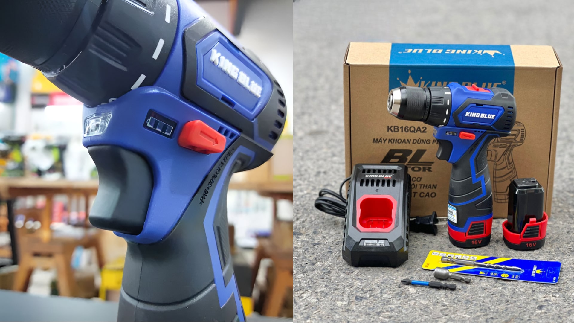 Máy khoan pin Kingblue KB16QA2