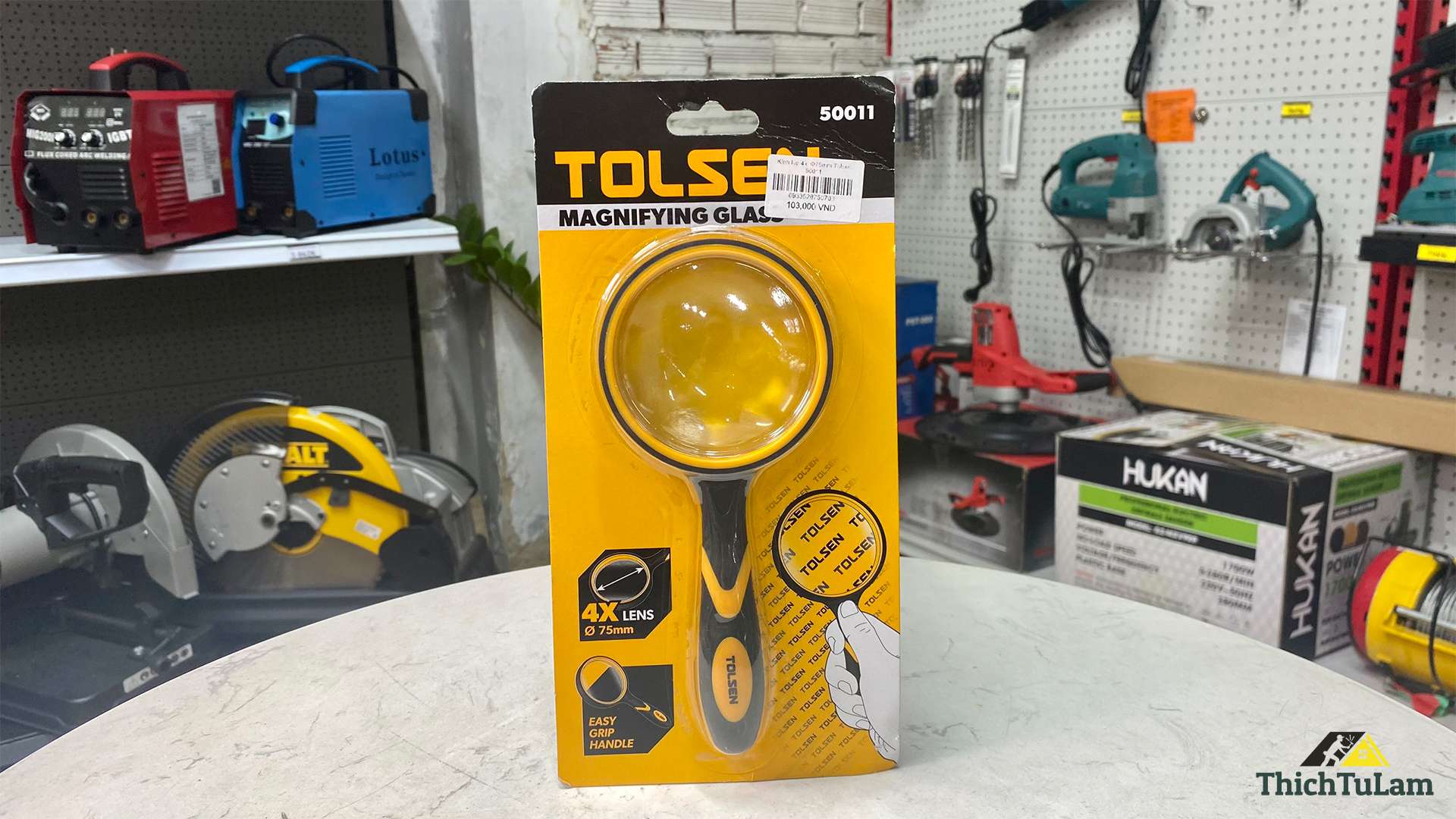 Kính lúp 4x Φ75mm Tolsen 50011
