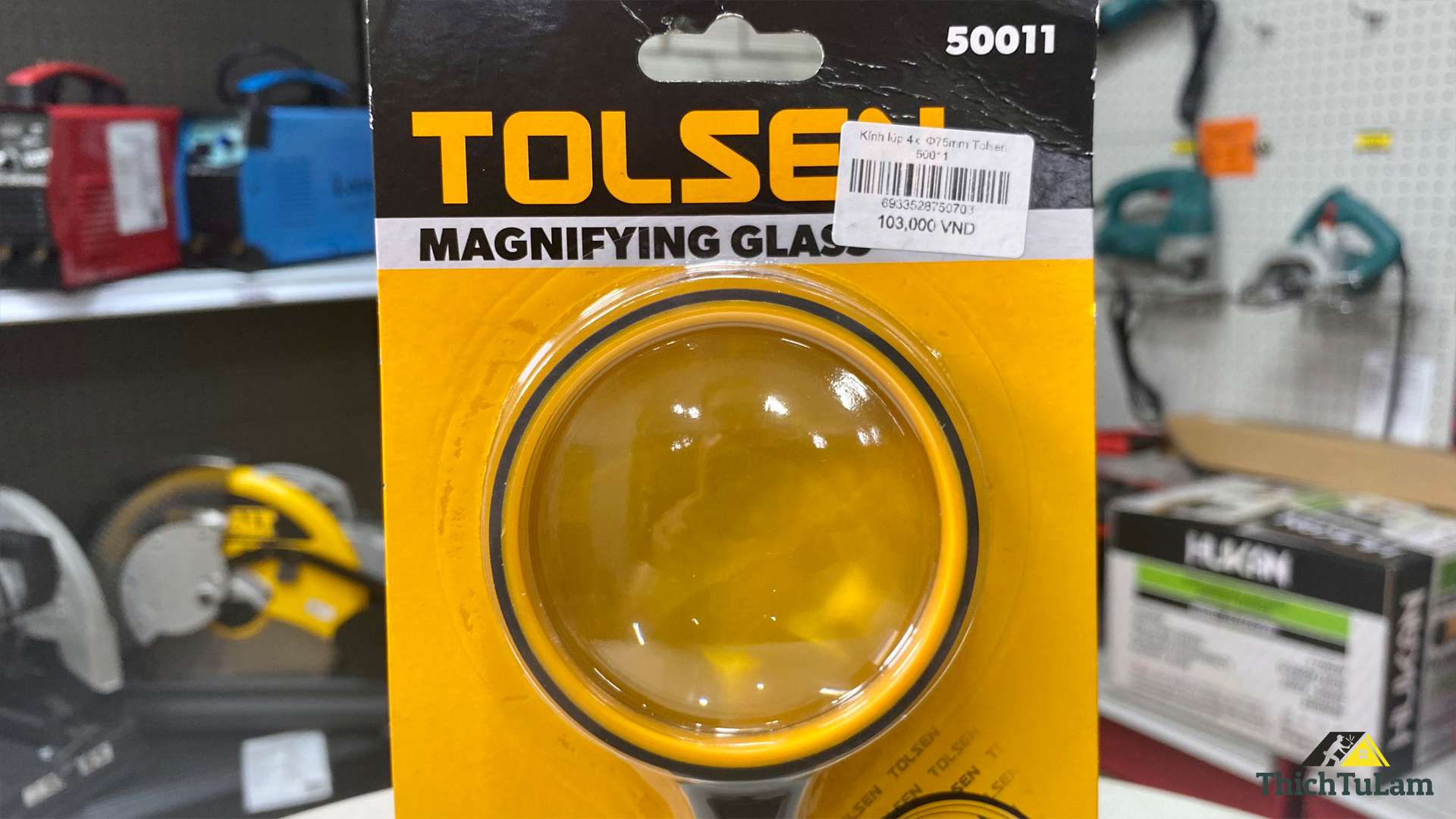 Kính lúp 4x Φ75mm Tolsen 50011
