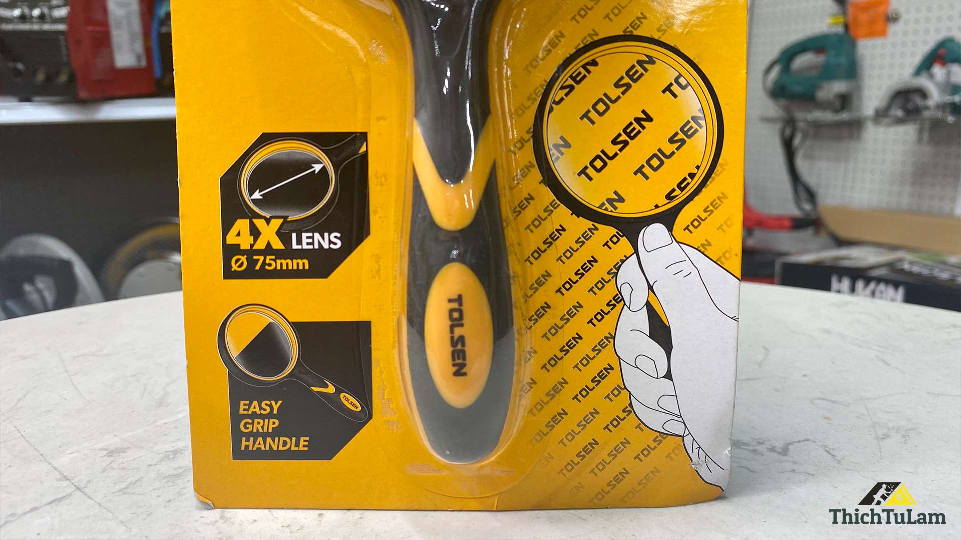 Kính lúp 4x Φ75mm Tolsen 50011