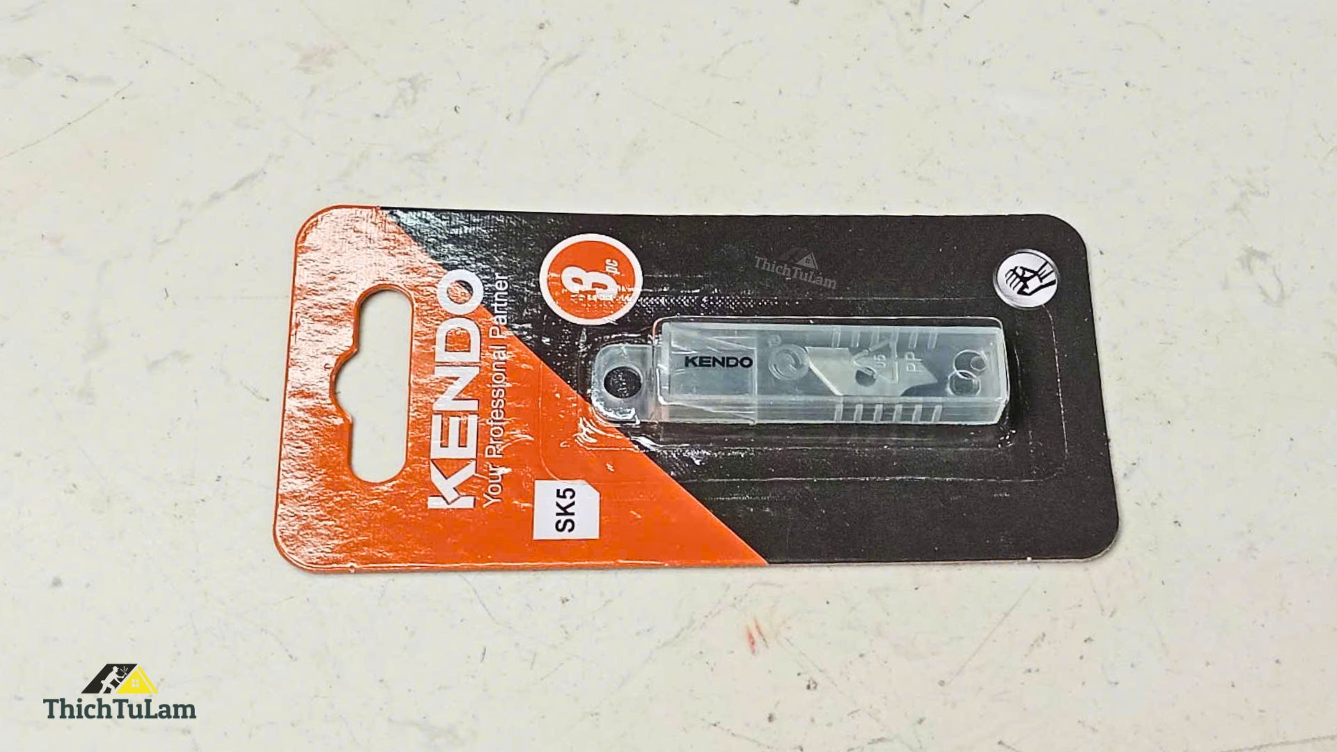 Lưỡi dao cắt vòng tròn bằng thép SK5 (3 cáibộ) Kendo 30950