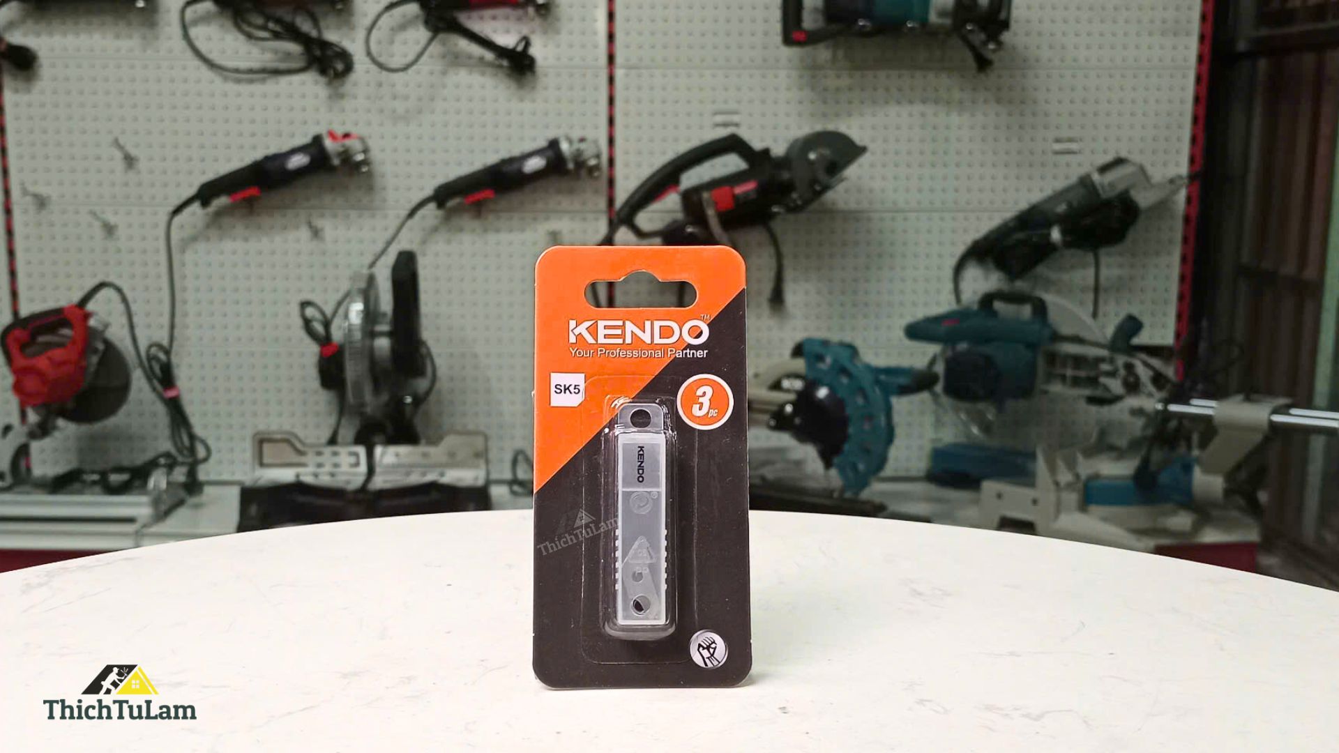 Lưỡi dao cắt vòng tròn bằng thép SK5 (3 cáibộ) Kendo 30950