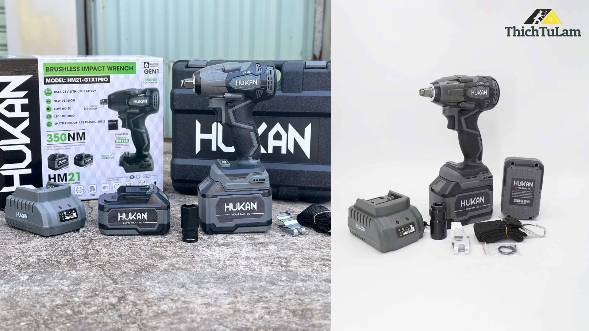 MÁY BẮN BU LÔNG PIN ĐẦU 2 TRONG 1 (BỘ 2 PIN 1 SẠC) HUKAN HM21-G1X1PRO.2