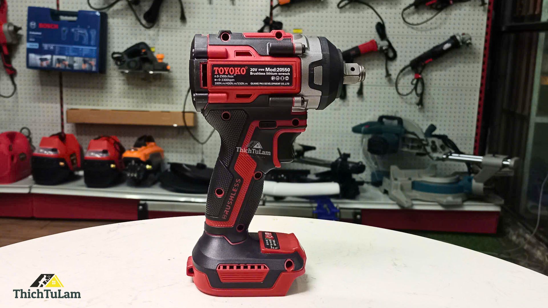 Máy bắn bu lông pin M21V 550Nm Toyoko T20550F (2 pin + 1 sạc) - 3