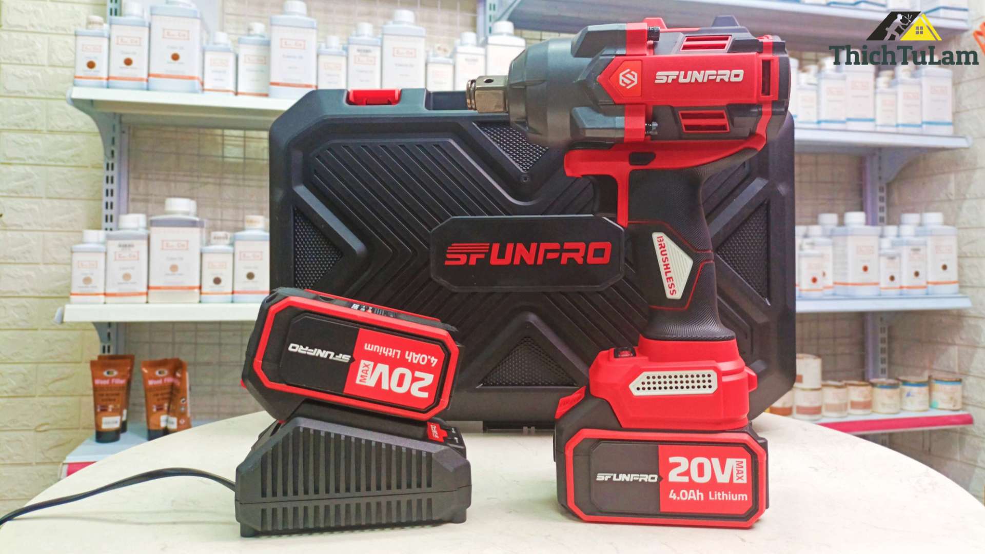 Máy bắn bu lông pin M21 1000Nm Sfunpro S20M1000A