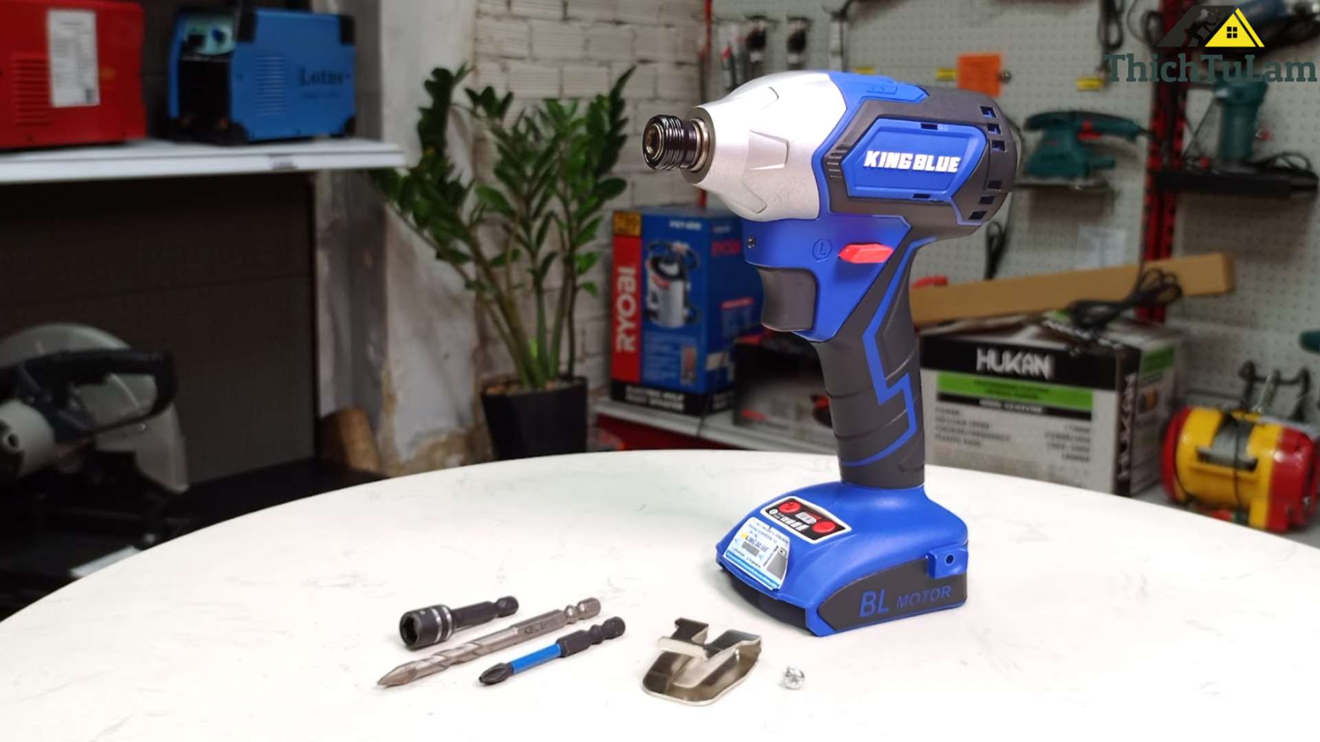 Máy bắt vít pin 20V 250Nm Kingblue KB20VC1 (1 pin 4Ah + 1 sạc) (Chân Bosch)
