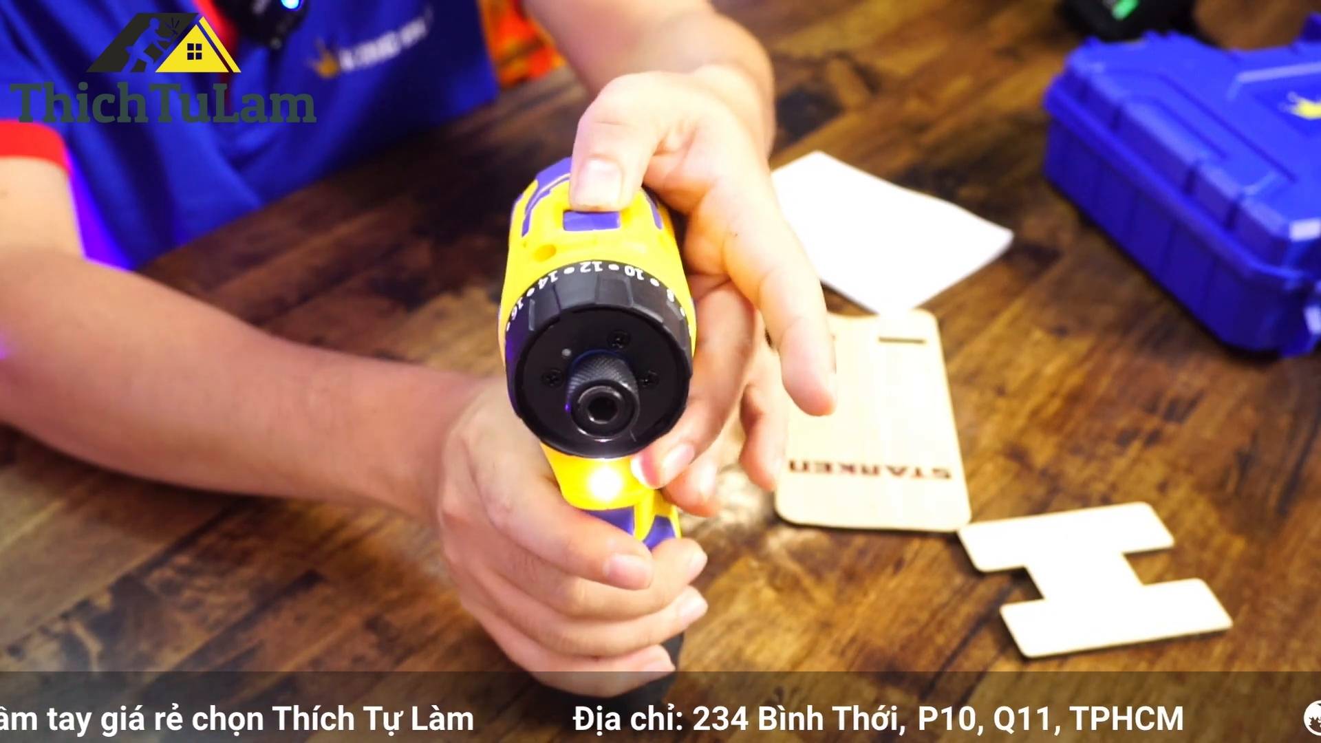 Điều chỉnh tốc độ trên máy bắn vít King Blue