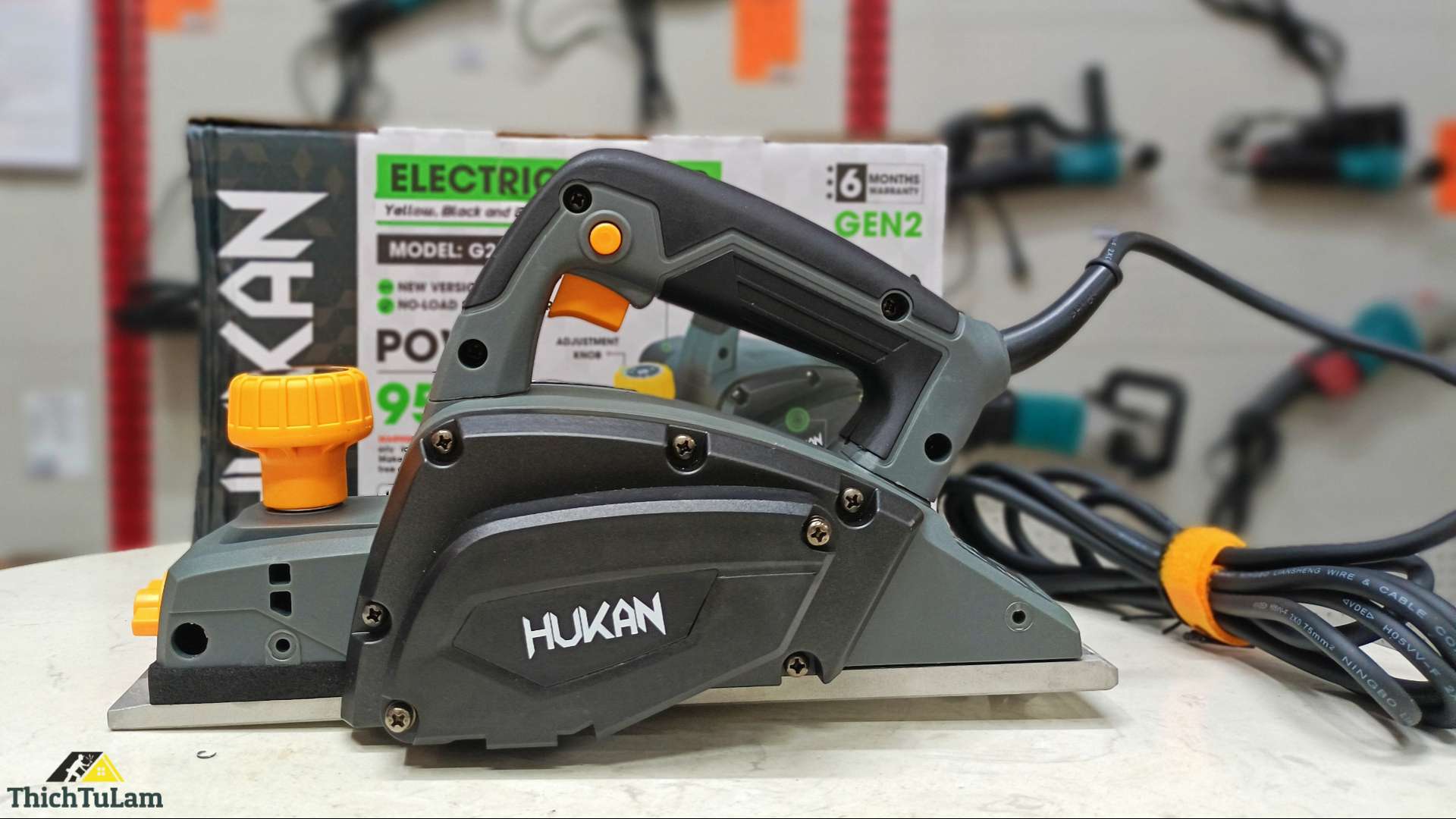 Máy bào gỗ điện 920W Hukan HK-G2-PP10190MT