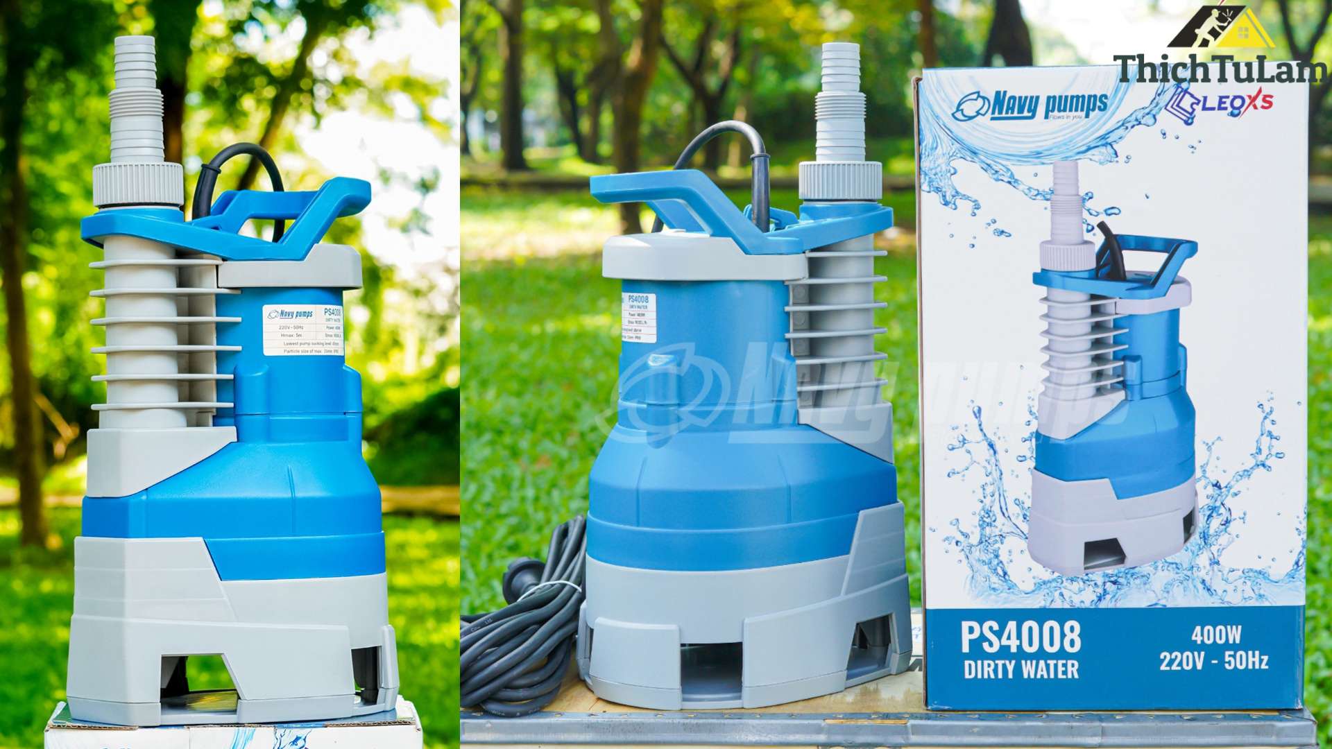 Máy bơm chìm nhựa 400W Navy PS4008