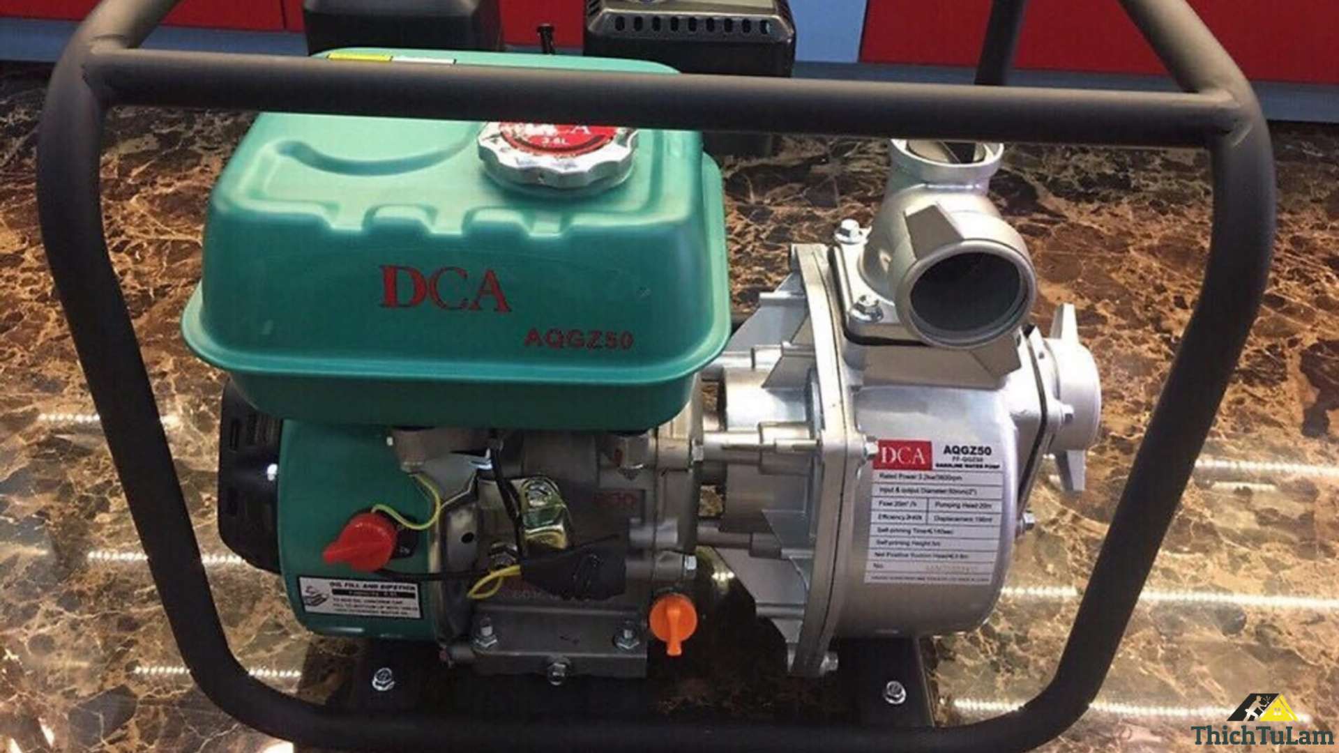 Máy bơm nước dùng xăng 196CC DCA AQGZ50