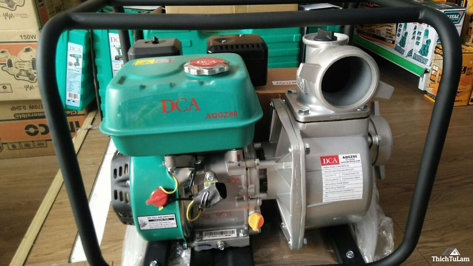 Máy bơm nước dùng xăng 208CC DCA AQGZ80