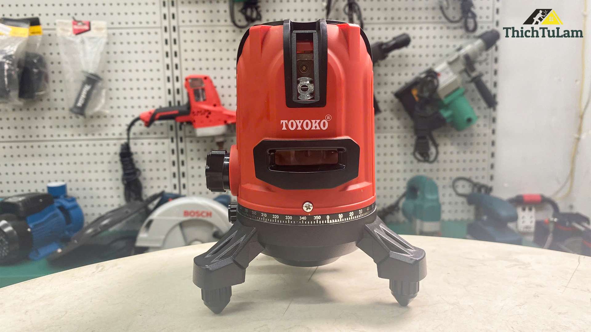 Máy cân mực laser 5 tia xanh siêu sáng Toyoko T05LV1