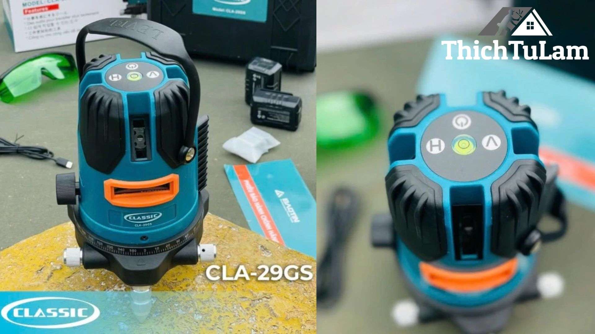 Máy cân mực Laser Classic 5 tia xanh CLA-29GS