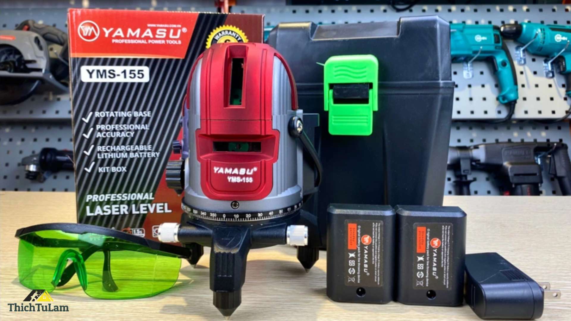 MÁY CÂN MỰC LASER YAMASU YMS-155 5 TIA XANH