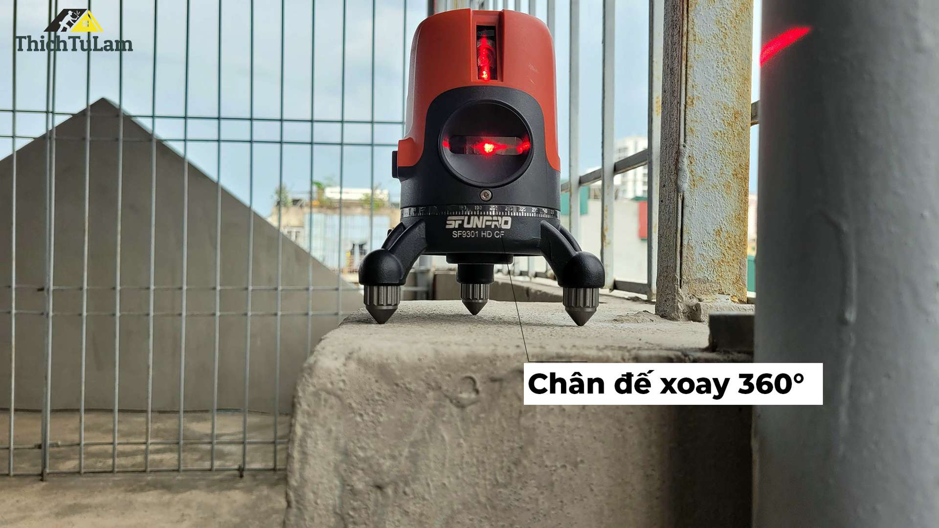 Máy Cân Mực Sfunpro 5 Tia đỏ siêu sáng SF9301HD