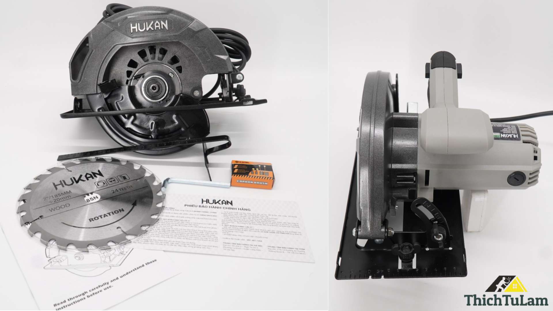 Máy cưa đĩa 1500W 185mm Hukan HK-G2-CG185N