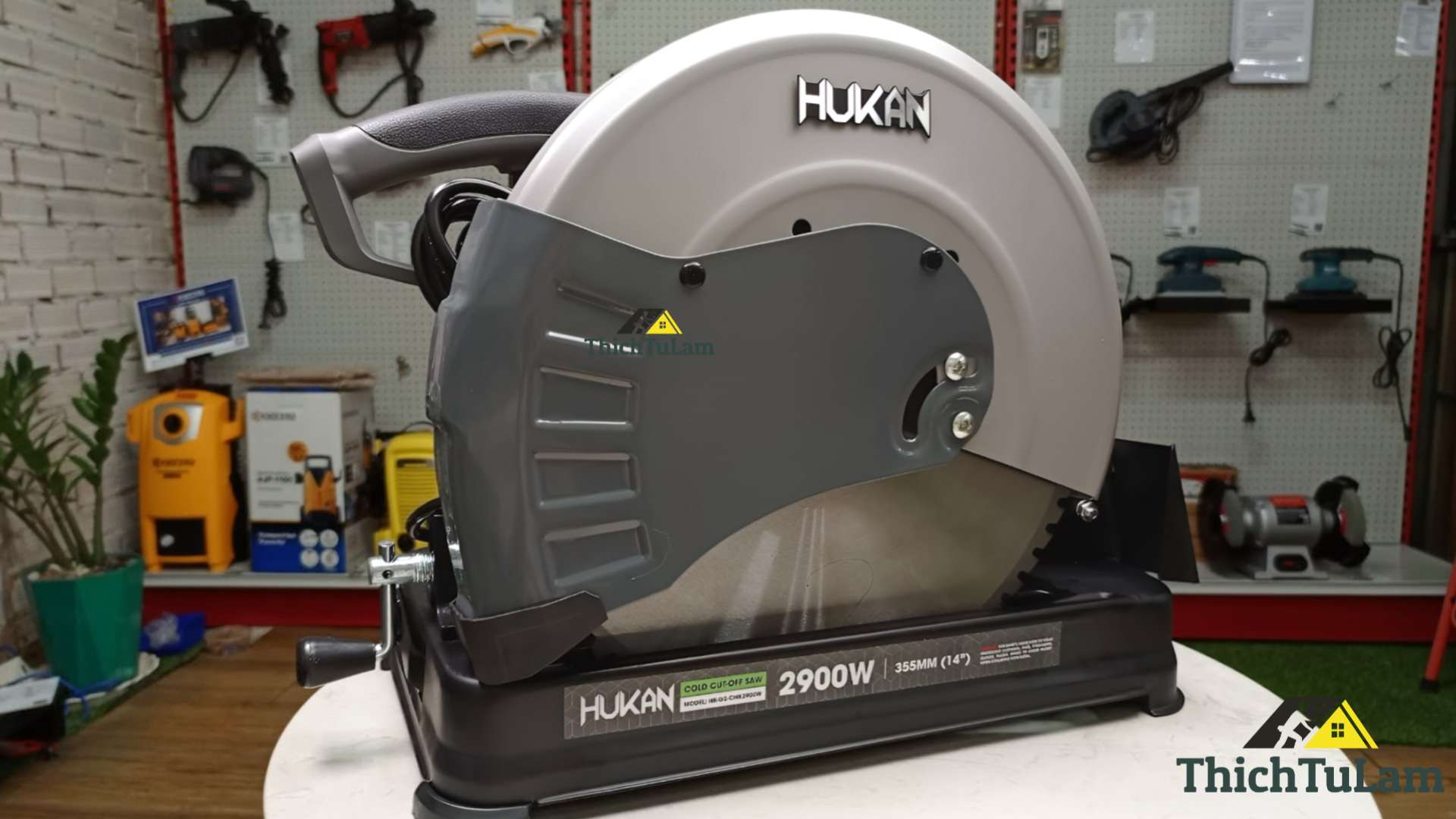 Máy cắt sắt hợp kim tua chậm 2900W 355mm Hukan HK-G2-CHK2900W